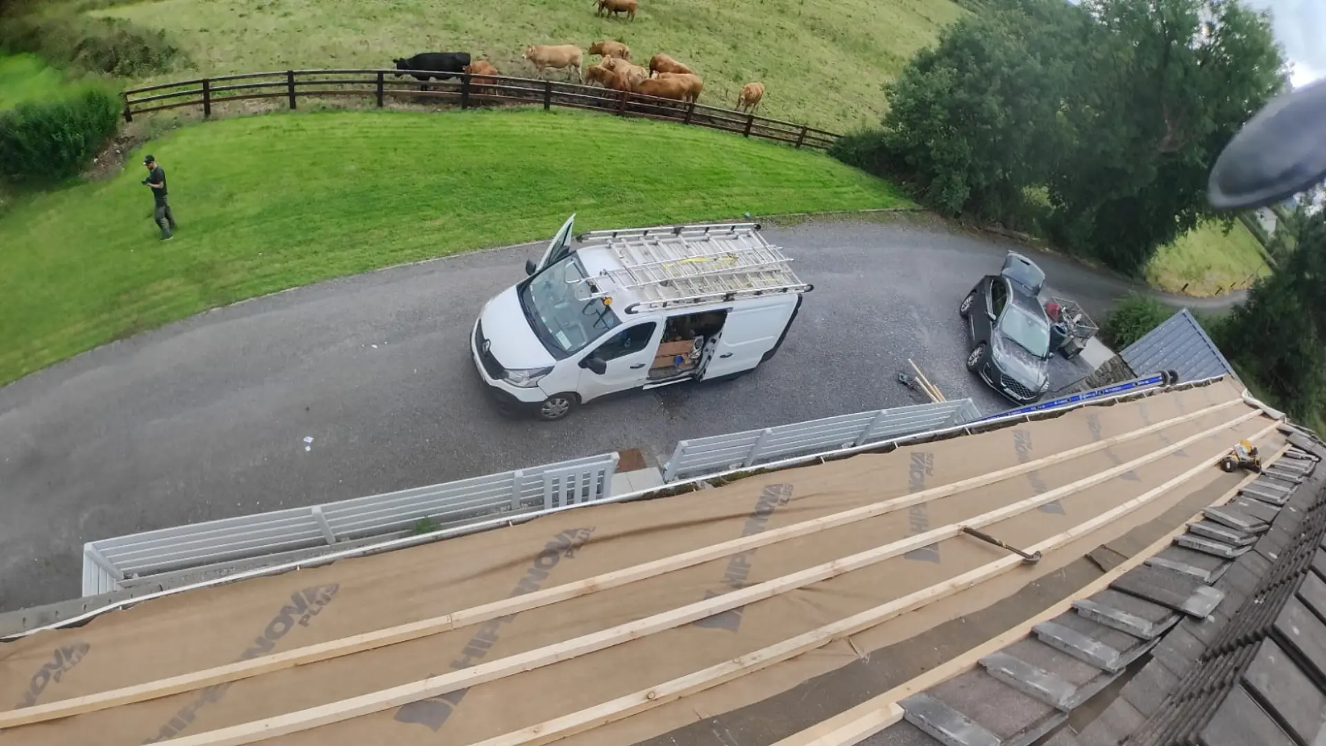 New roof installation with high-quality shingles in Kildare.