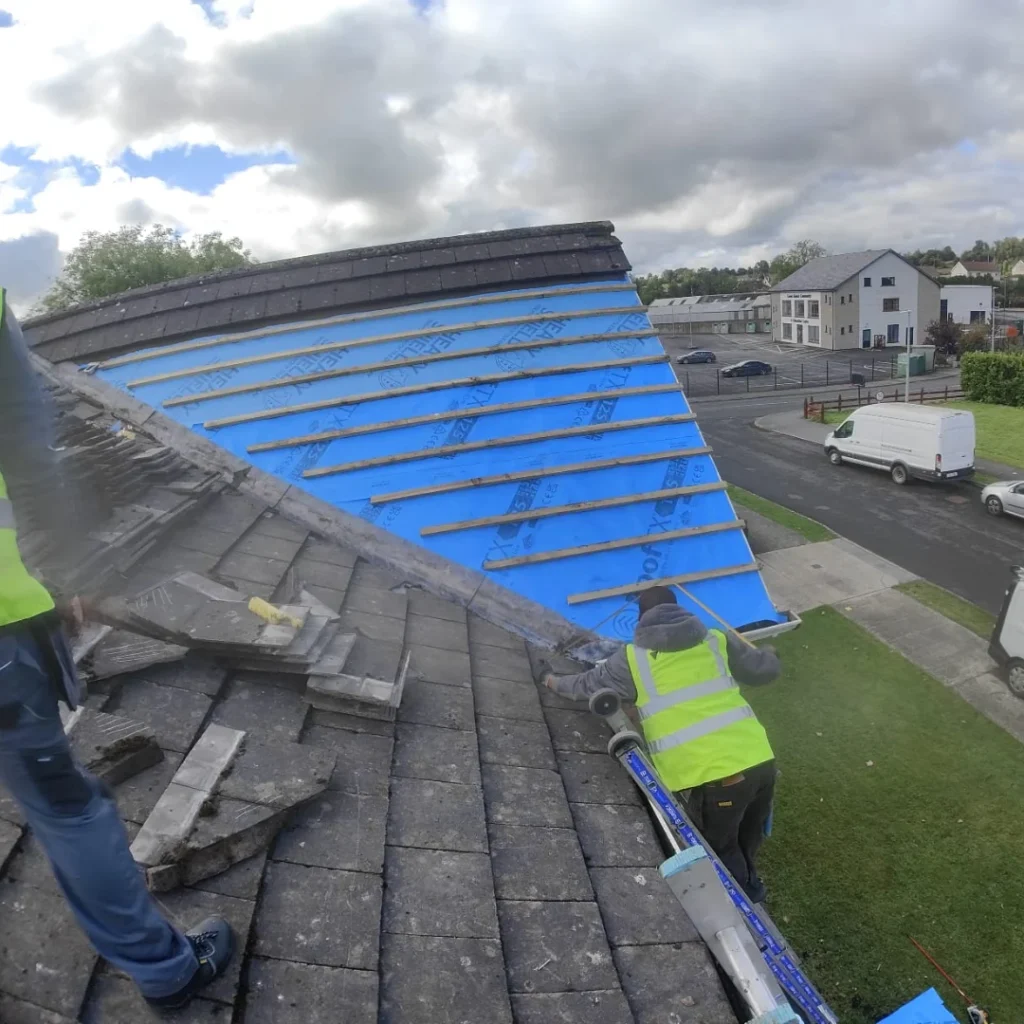 Home roof installation service with durable materials in Dublin, Ireland.